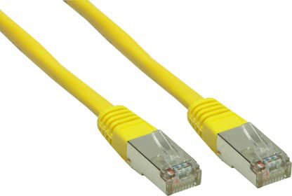 Preview: Patchkabel, Cat. 6, S/FTP, PiMF, PVC, 250MHz, gelb, 2m, GC