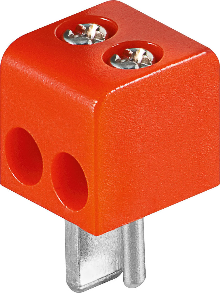 Preview: Lautsprecherstecker - rot/schwarz; LST 02 B/R PAARWEISE VERPACKT