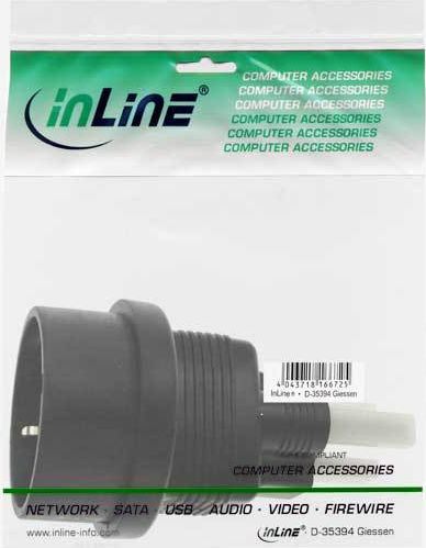 Preview: InLine Netz Adapter USA St->Schutzkontakt Bu schwarz