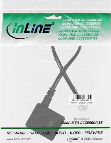 Preview: InLine TAE Adapterkabel, RJ11 Stecker auf TAE-N Buchse 20cm
