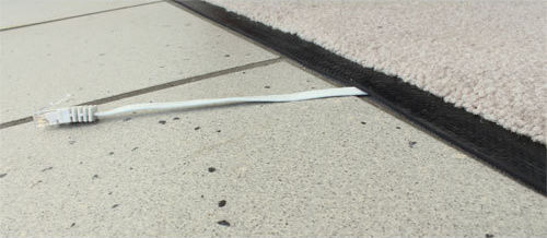 Preview: InLine Patchkabel flach, U/UTP, Cat.6, grün, 0,5m