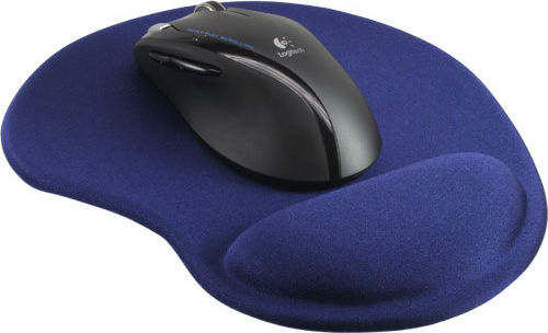 Preview: InLine Maus-Pad mit Gel Handballenauflage 230x205x20mm blau
