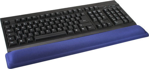 Preview: InLine Tastatur-Pad Gel Handballenauflage 464x60x23mm blau
