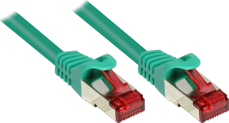 Preview: RJ45 CAT6 Patchkabel, 250MHz S-STP/PIMF, 0,5m *grün*