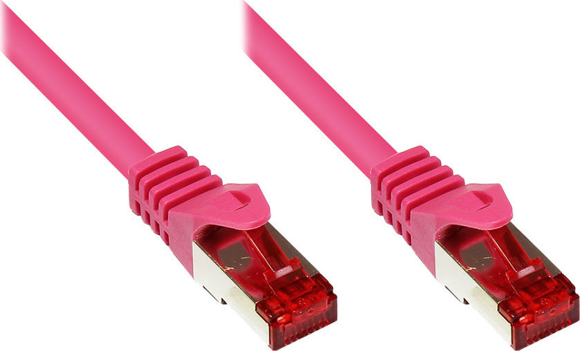 Preview: Cat. 6 Patchkabel, SSTP/PiMF, PVC, 250MHz, 5m, magenta