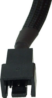 Preview: Phobya Adapter 3Pin (12V) auf 3Pin (5V) 20cm - Schwarz