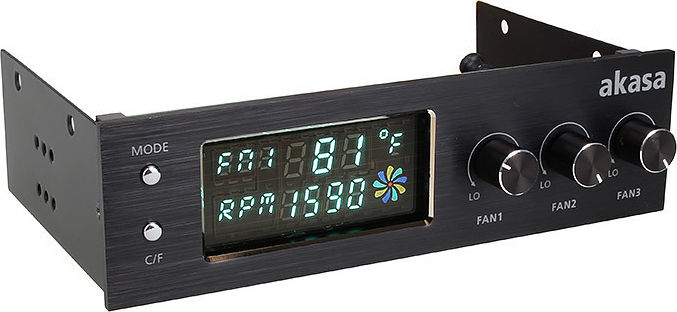 Preview: Akasa 5,25 Zoll FC.Trio Fan-Controller - black