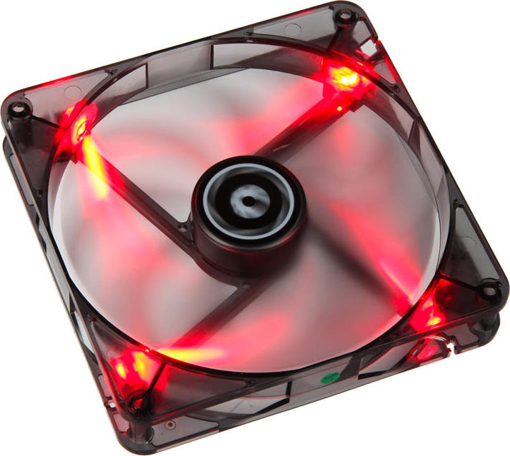 Preview: BitFenix Spectre PWM 140mm Lüfter rote LED - schwarz