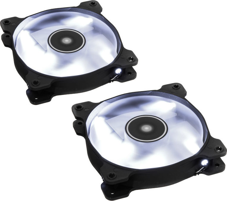 Preview: Lüfter CORSAIR 120*120*25 AF120-LED White,Dual Pack retail