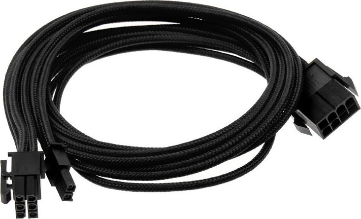 Preview: PHANTEKS 6+2-Pin PCIe Verlängerung 50cm - sleeved schwarz