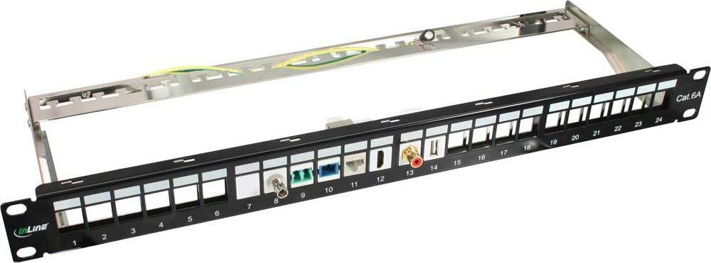 Preview: InLine RJ45 Buchse / Buchse Einsatz, SNAP-In, Cat.6 STP