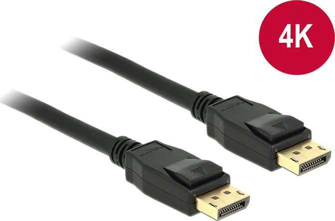 Preview: Kabel Displayport 1.2 Stecker an Displayport Stecker 4K 3m, Delock® [83807]