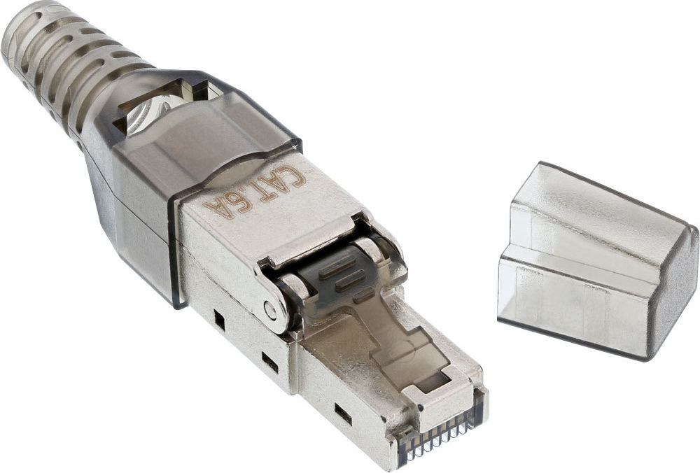 Preview: InLine RJ45 Stecker Cat.6A 500MHz, feldkonfektionierbar, geschirmt