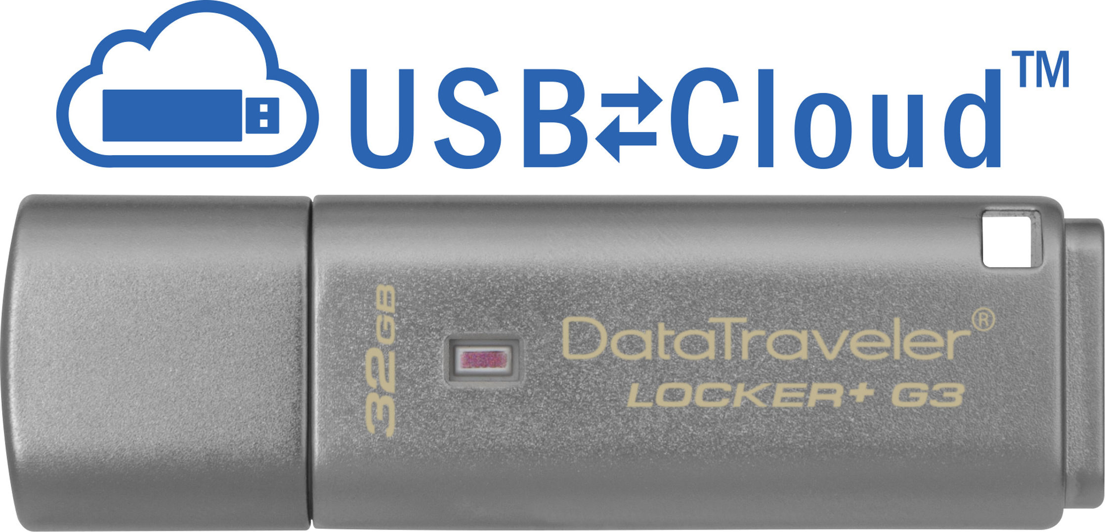Preview: USB-Stick 32GB Kingston DataTraveler Locker+ G3 (silber) retail