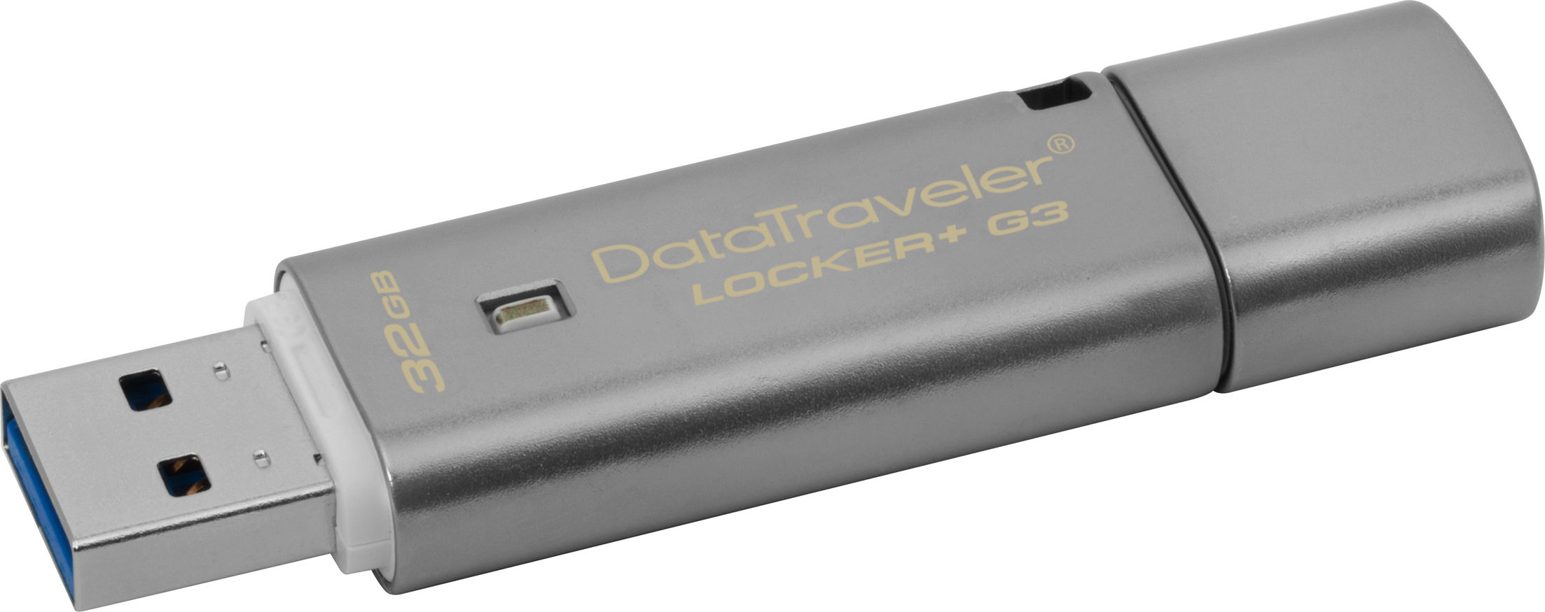 Preview: USB-Stick 32GB Kingston DataTraveler Locker+ G3 (silber) retail