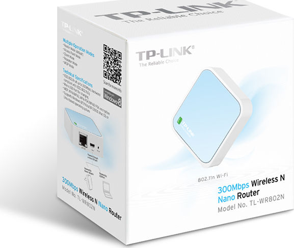 Preview: TP-LINK TL-WR802N WRLS N NANO ROUTER