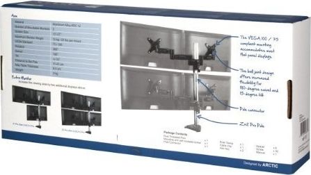 Preview: Arctic Z+2 Pro Dual Monitorarm-Erweiterung