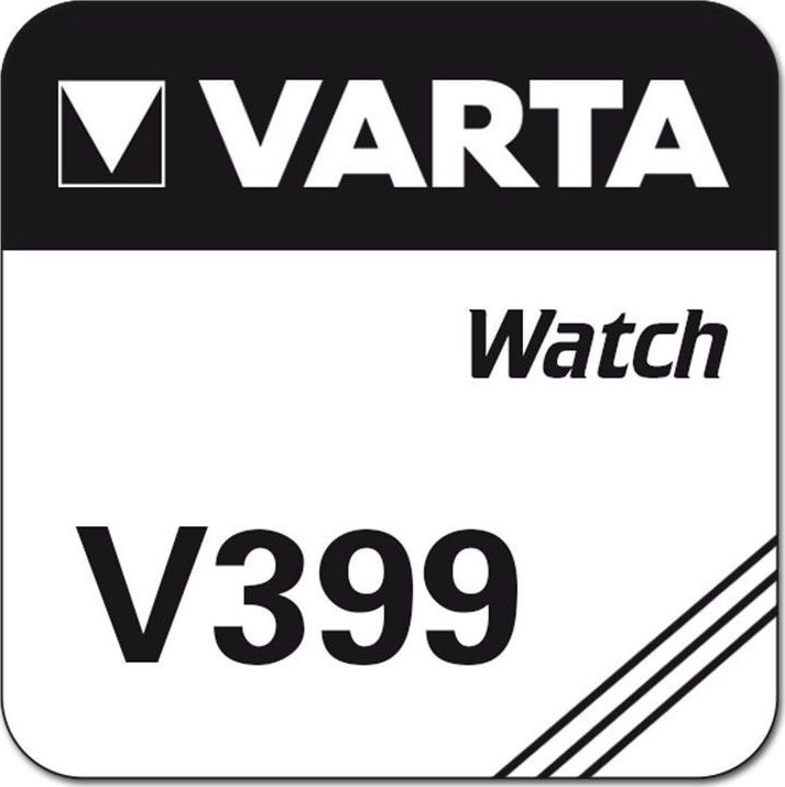 Preview: VARTA Watch Knopfzelle Uhrenbatterie Silberoxid V399 SR57 SR927 SG7 1er Blister