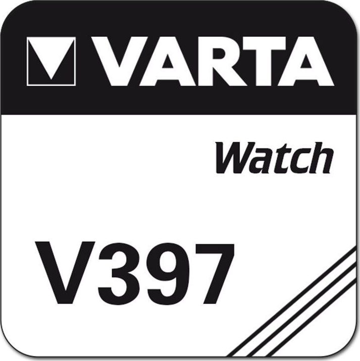Preview: VARTA Watch Knopfzelle Uhrenbatterie Silberoxid V397 SR59 SR726 SG2 1er Blister