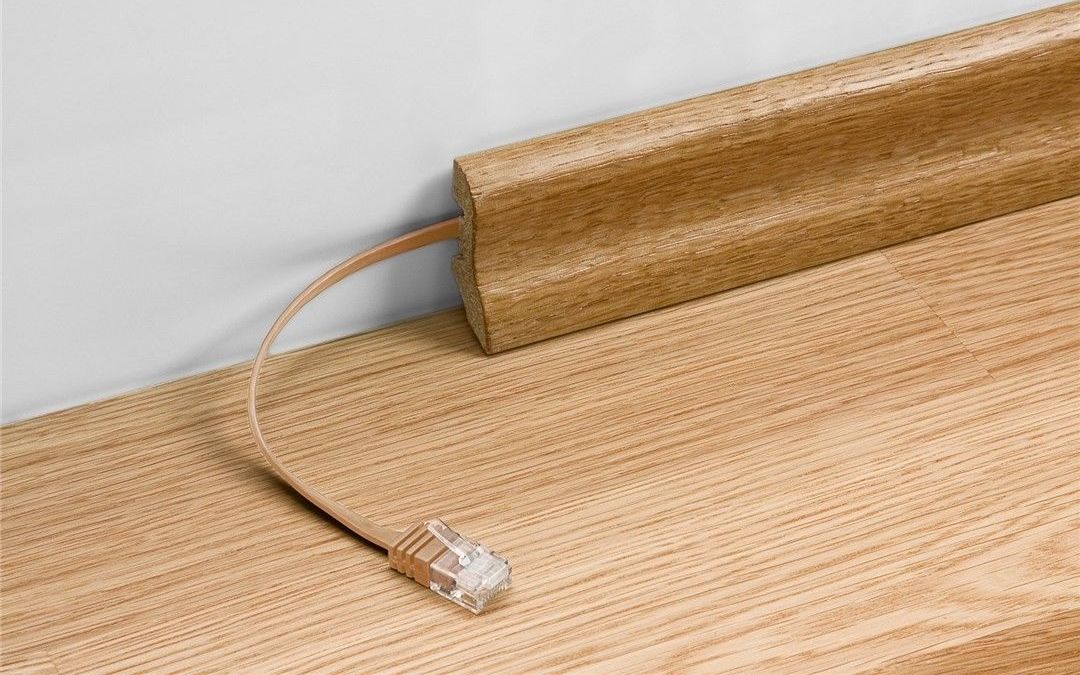 Preview: CAT 5e Netzwerkkabel Flachkabel; CAT FLAT 5-0100 U/UTP WEISS 1m