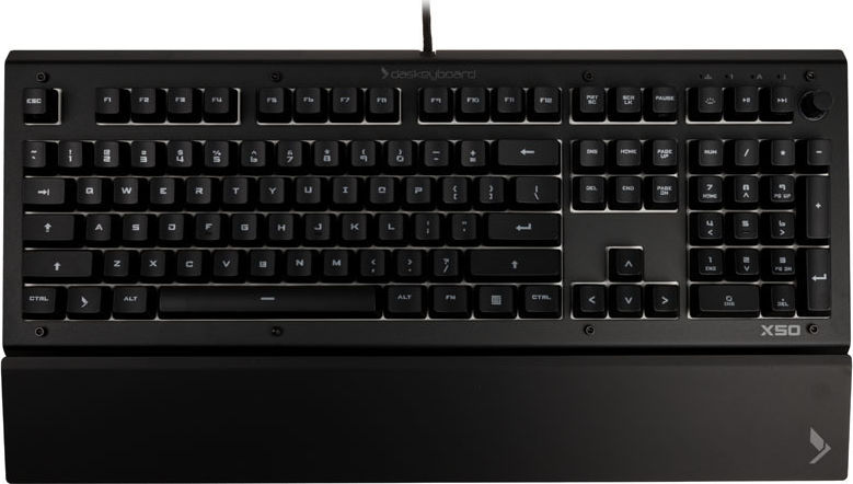 Preview: Das Keyboard X50Q, US Layout, soft tactile Omron - schwarz