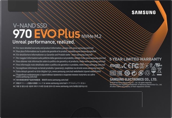 Preview: SSD 250GB Samsung M.2 PCI-E NVMe 970 EVO Plus retail