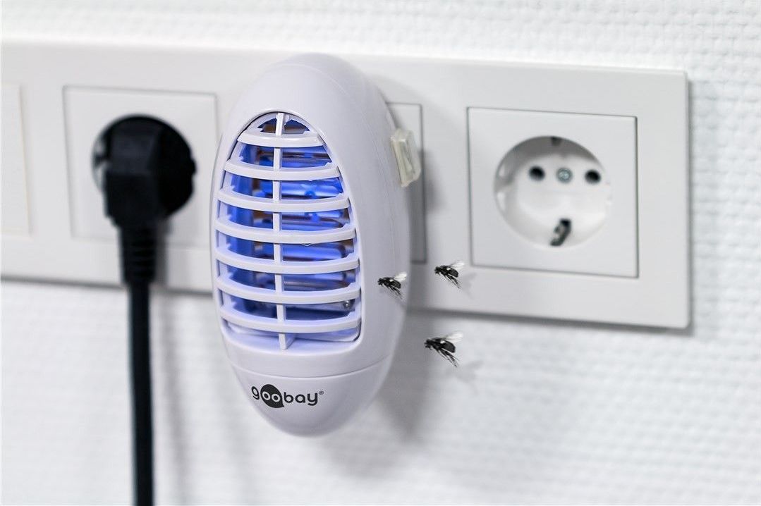 Preview: UV-LED-Insektenvernichter; UV-LED-Insektenvernichter, Weiß - sehr effektiver Schutz gegen lästige Insekten, insbesondere Fruchtfliegen