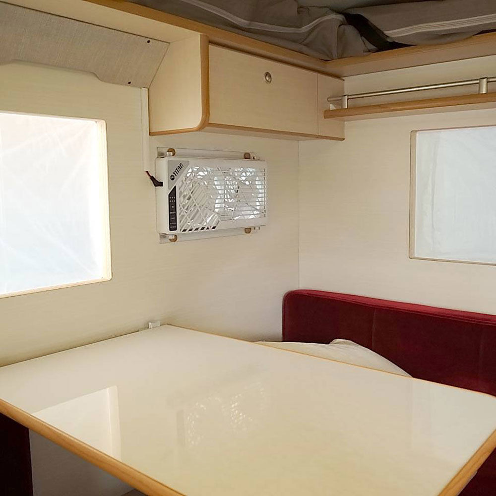 Preview: Titan TTC-SC21/V3 Fenster-Doppellüfter 2x140mm mit Fernbedienung, für Wohnwagen/Wohnmobil