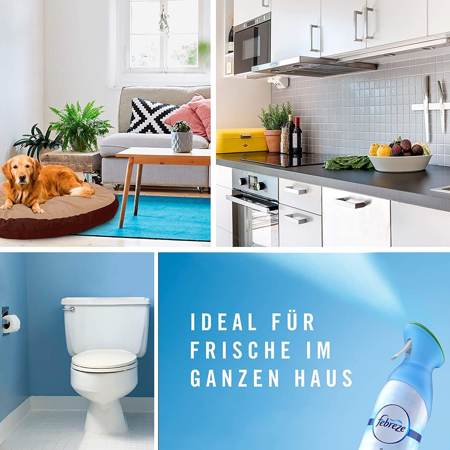 Preview: 6er Pack Febreze Lufterfrischer Raumduft Weihnachtsduft Vanille Spray 300ml