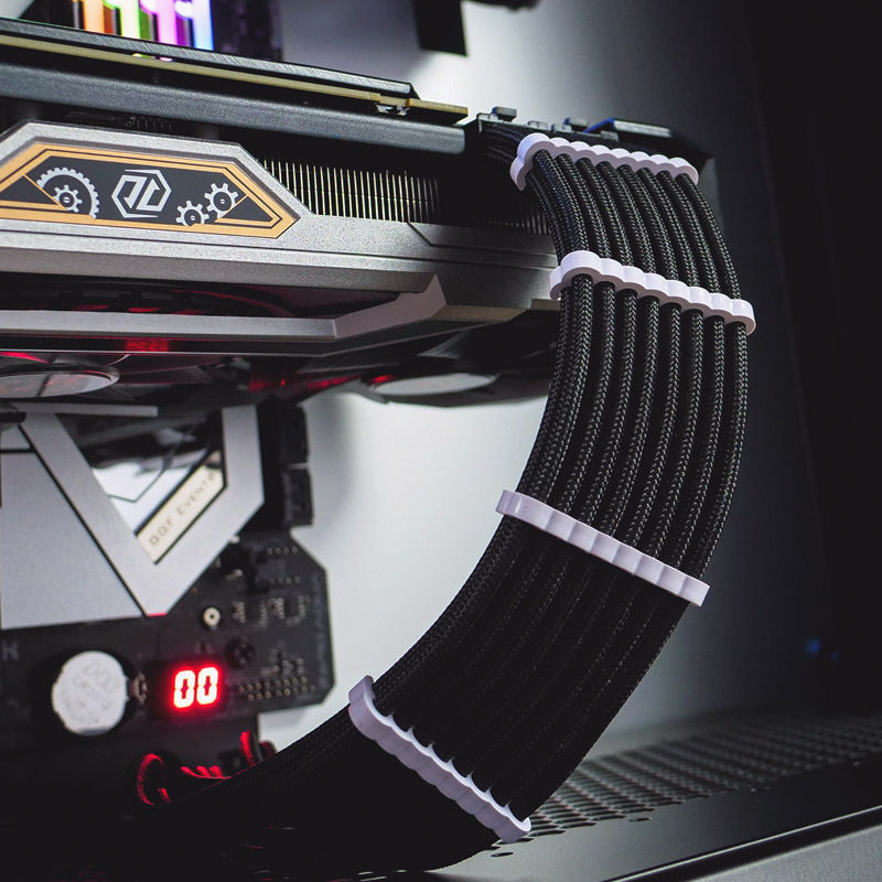 Preview: CableMod PRO Bridged Cable Comb Kit - weiß
