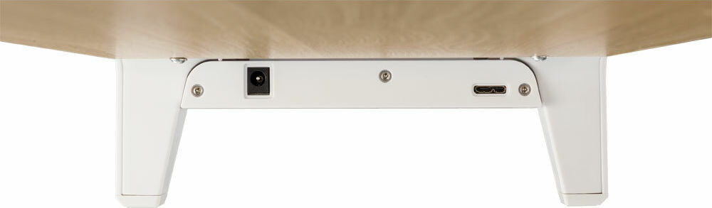 Preview: InLine Monitor Podest+ mit 2x USB 3.0 und QC3 Ladeports, 80mm, max. 15kg