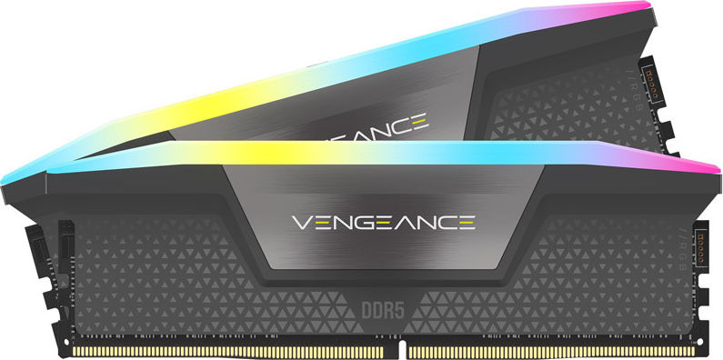 Preview: Corsair Vengeance RGB, DDR5-5200, CL40, AMD EXPO - 64 GB Dual-Kit, Grau