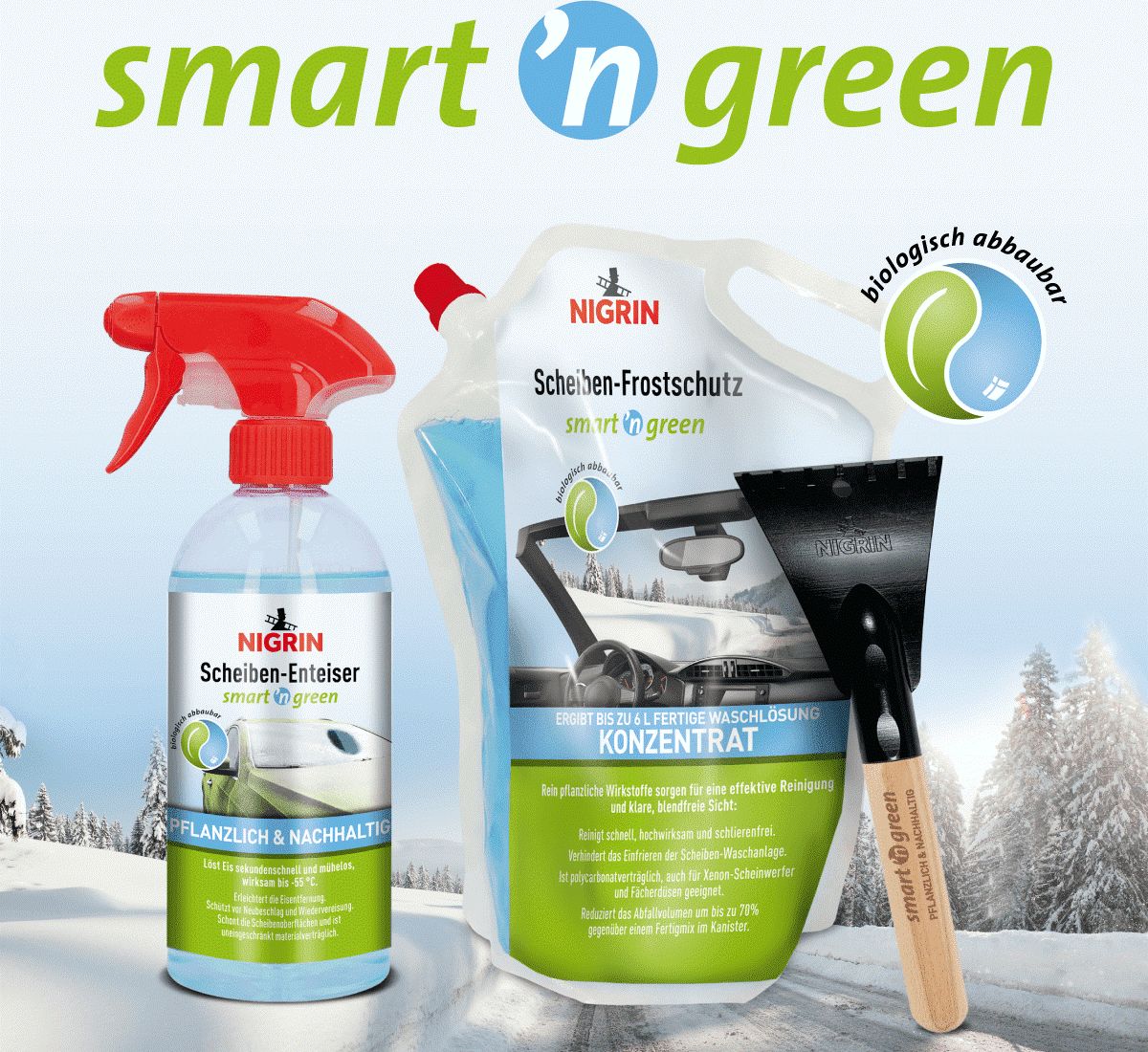 Preview: NIGRIN smart n green Eiskratzer