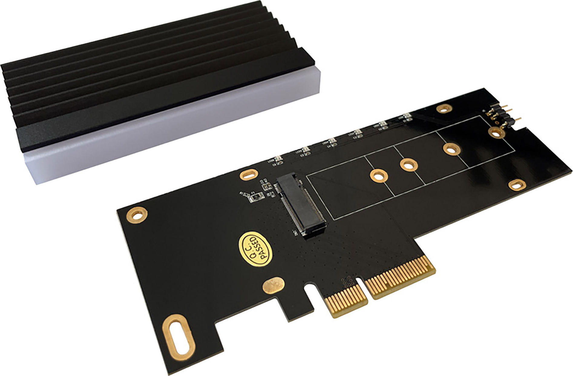 Preview: LC-Power LC-PCI-M2-NVME-ARGB PCI-Controller für eine M.2-NVMe-SSD