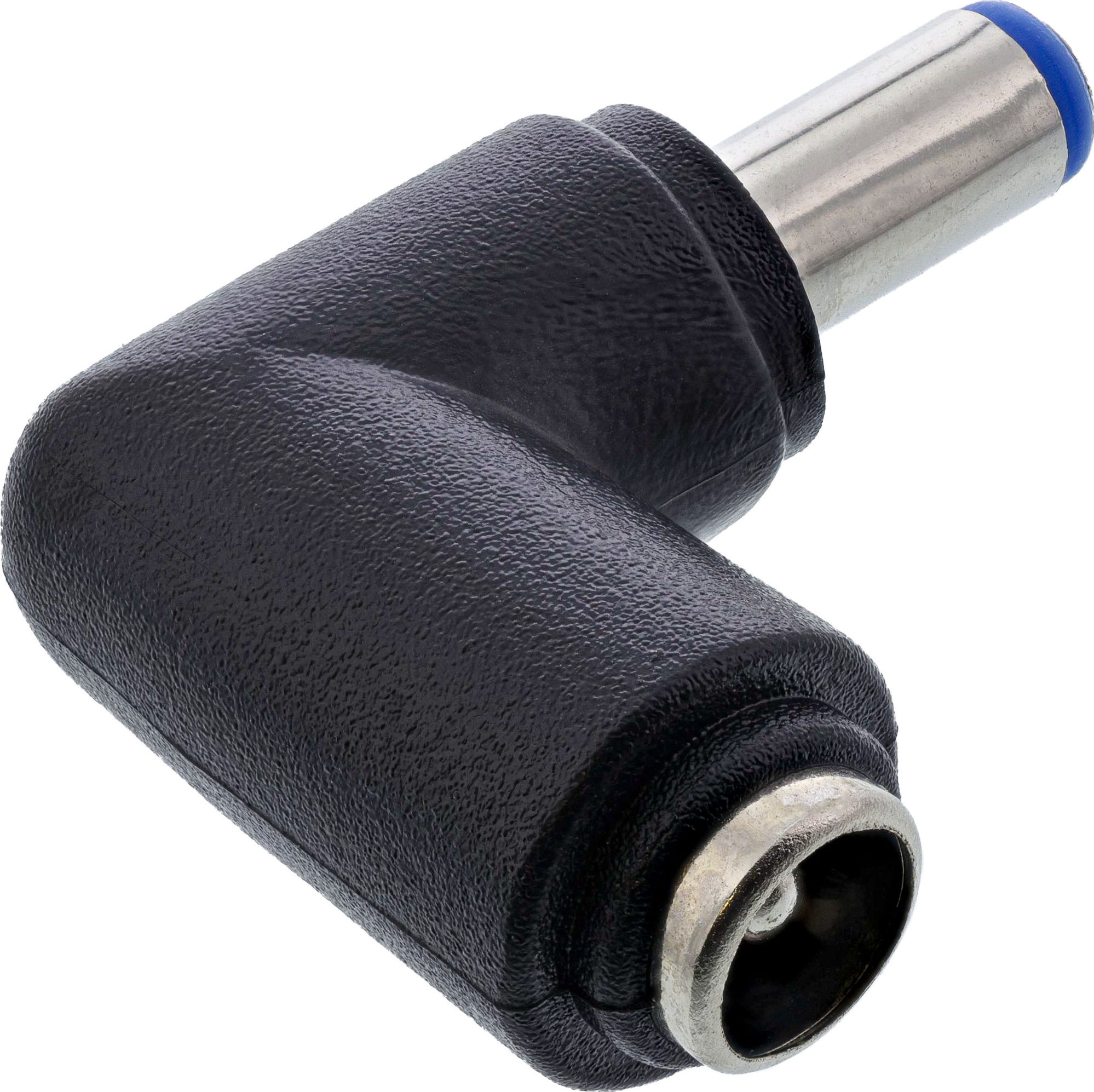 Preview: InLine DC Adapter, 5,5x2,1mm DC Hohlstecker Stecker / Buchse gewinkelt