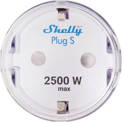 Preview: Home Shelly Plus Plug S Gen2 Wi-Fi Smart-Steckdose 1x 10A Messfunktion weiß