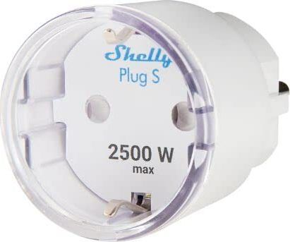 Preview: Home Shelly Plus Plug S Gen2 Wi-Fi Smart-Steckdose 1x 10A Messfunktion weiß
