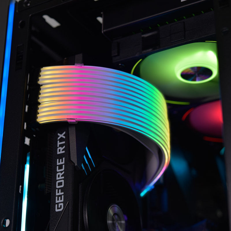 Preview: Lian Li Strimer Plus V2 Triple 8-Pin RGB VGA-Kabel