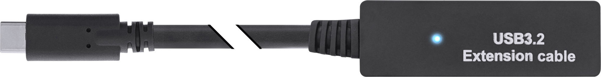 Preview: InLine USB 3.2 Gen.1 Aktiv-Verlängerung, USB-C Stecker an USB-C Buchse, 5m