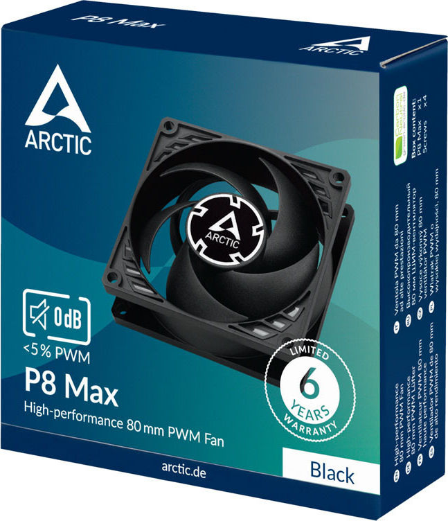 Preview: Arctic P8 PWM MAX Lüfter - 80mm