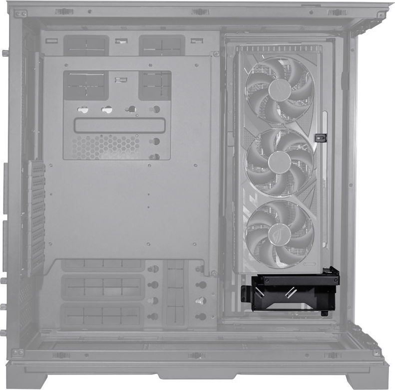 Preview: Lian Li O11DEXL-1W Upright GPU-Bracket - weiß