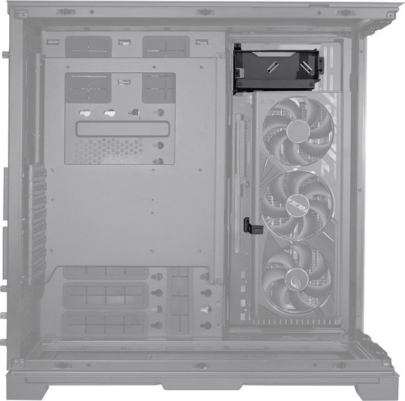 Preview: Lian Li O11DEXL-1W Upright GPU-Bracket - weiß