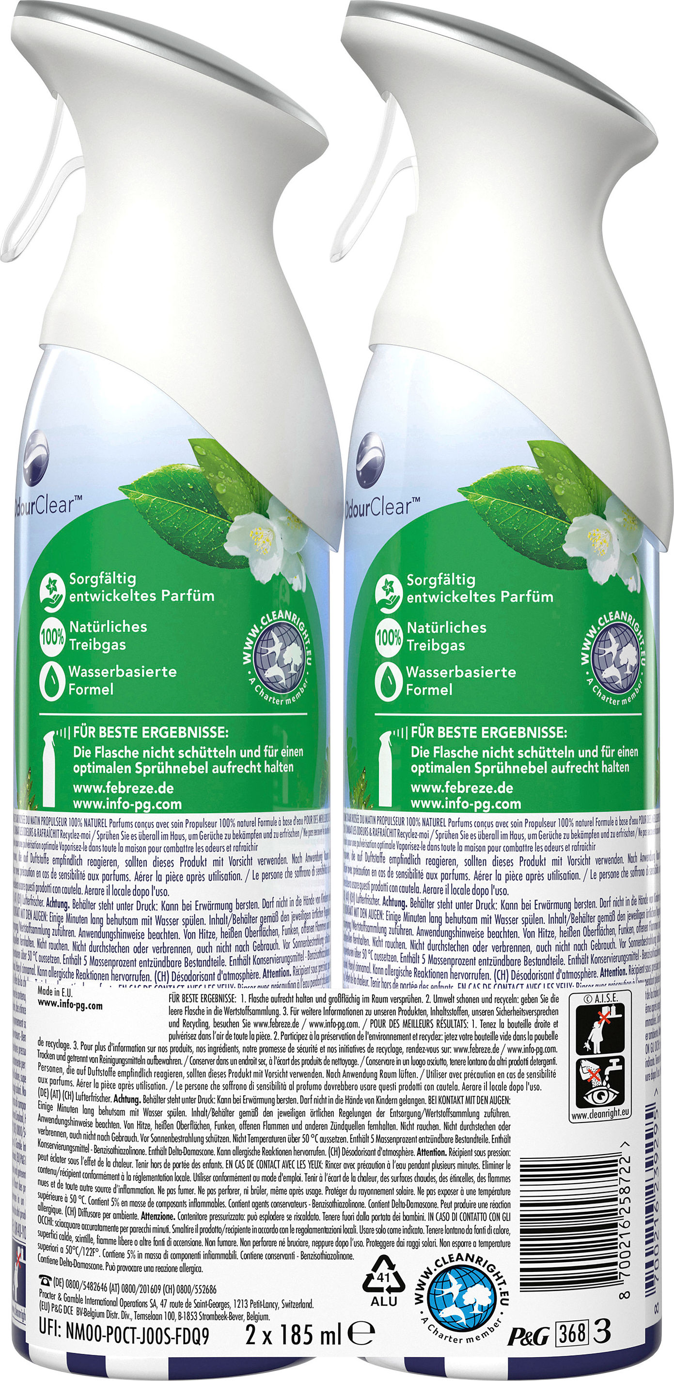 Preview: Febreze Lufterfrischer Frühlingserwachen Duo 2x185 ml