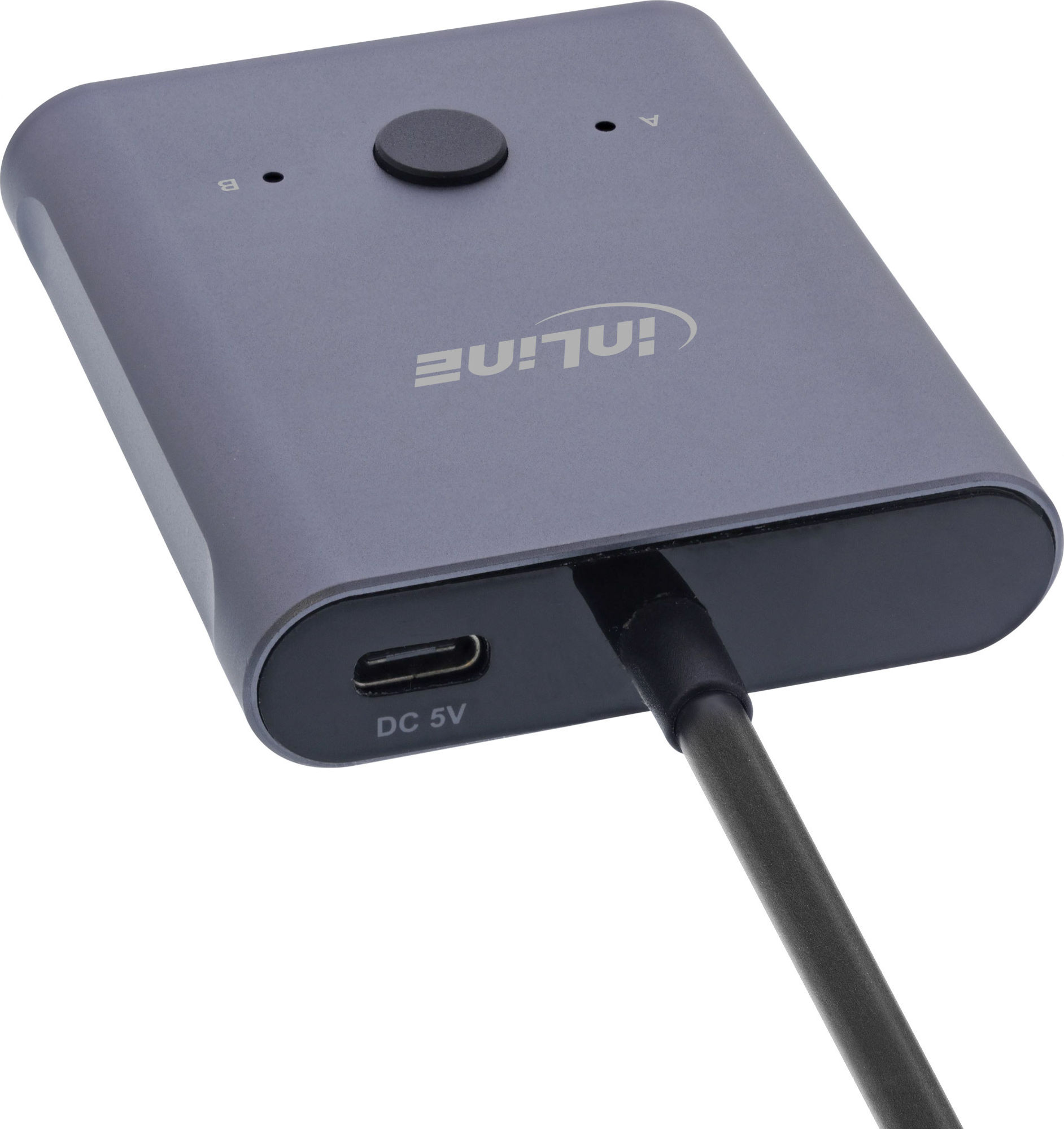Preview: InLine® USB-C Switch, bidirektionaler Umschalter, 10Gb/s, 100W