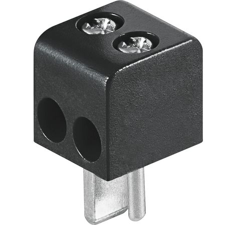 Lautsprecherstecker - rot/schwarz; LST 02 B/R PAARWEISE VERPACKT