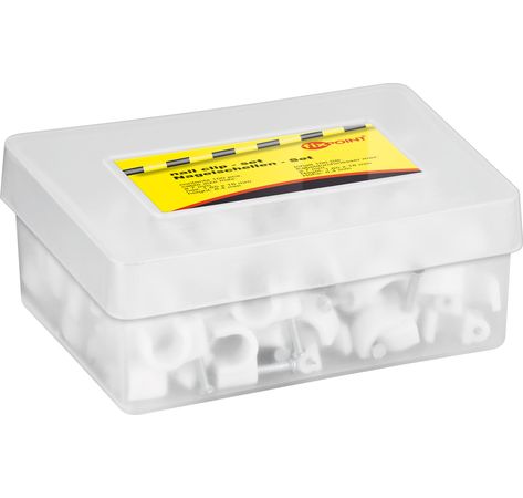 Kabelschelle KBCR 7 100 Stk. für Kabel mit Durchmesser bis 7 mm weiß