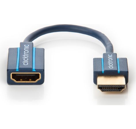 Clicktronic Casual HDMI Flexadapter (für schmale TV-Wandabstände und Ecken, 0,1m)