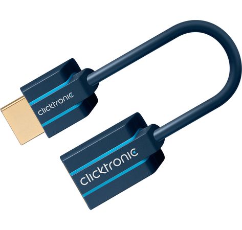 Clicktronic Casual HDMI Flexadapter (für schmale TV-Wandabstände und Ecken, 0,1m)