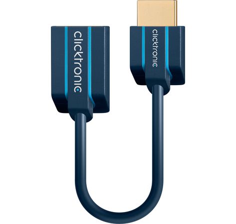 Clicktronic Casual HDMI Flexadapter (für schmale TV-Wandabstände und Ecken, 0,1m)