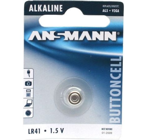 5015332 Ansmann Knopfzelle 1,5V Alkaline Typ LR41 